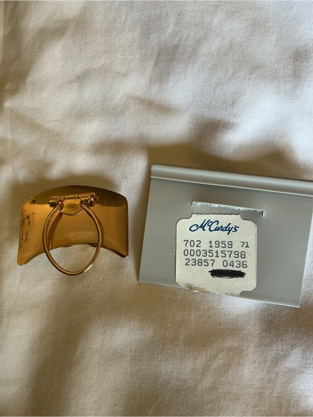 Two Tone Scarf Clip w/ Original Tag